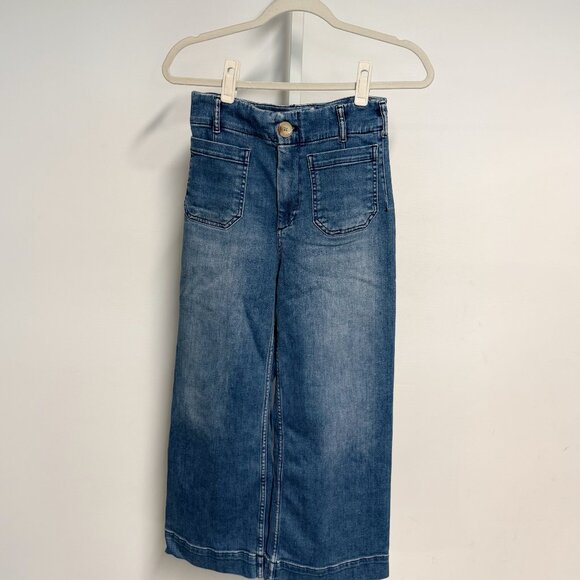 Maeve Denim - Maeve Wide Leg Cropped Jeans